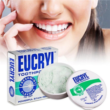 Bột Hỗ Trợ Tẩy Trắng Răng EUCRYL Toothpowder hũ 50g Mang đến cho bạn hơi thở thơm mát và nụ cười trắng sáng tự nhiên Bột Hỗ Trợ Tẩy Trắng Răng EUCRYL Toothpowder hũ 50g Mang đến cho bạn hơi thở thơm mát và nụ cười trắng sáng tự nhiên