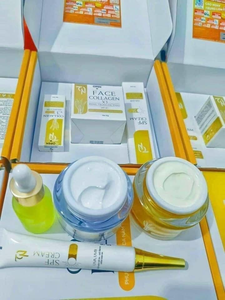 Combo Kem Face Ngày Collagen X3 TN Mỹ Phẩm Đông Anh cho bạn làn da trắng sáng Combo Kem Face Ngày Collagen X3 TN Mỹ Phẩm Đông Anh cho bạn làn da trắng sáng