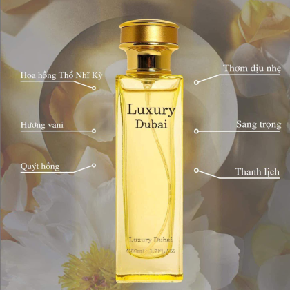 Nước Hoa Luxury Dubai Màu Vàng Mùi Nữ 50ml Nước Hoa Luxury Dubai Màu Vàng Mùi Nữ 50ml
