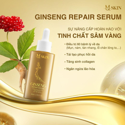 Combo tái tạo da sâm vàng MQ Skin giúp xóa sạch các vết nám tàn nhang da không đều màu Combo tái tạo da sâm vàng MQ Skin giúp xóa sạch các vết nám tàn nhang da không đều màu