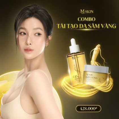 Combo tái tạo da sâm vàng MQ Skin giúp xóa sạch các vết nám tàn nhang da không đều màu Combo tái tạo da sâm vàng MQ Skin giúp xóa sạch các vết nám tàn nhang da không đều màu
