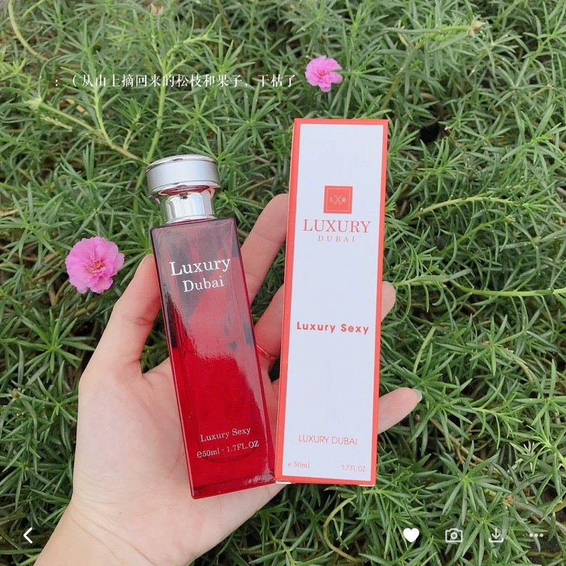 Nước Hoa Luxury Dubai Luxury Sexy Màu Đỏ Mùi Nữ 50ml là dòng nước hoa cao cấp đến từ Dubai Nước Hoa Luxury Dubai Luxury Sexy Màu Đỏ Mùi Nữ 50ml là dòng nước hoa cao cấp đến từ Dubai