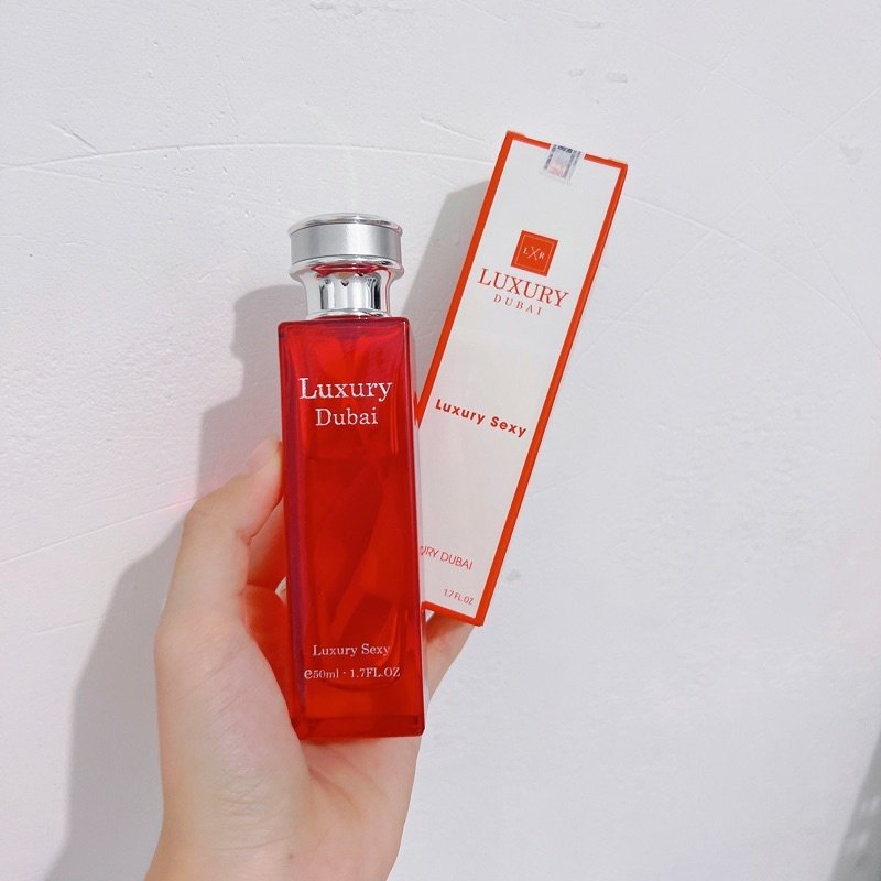 Nước Hoa Luxury Dubai Luxury Sexy Màu Đỏ Mùi Nữ 50ml là dòng nước hoa cao cấp đến từ Dubai Nước Hoa Luxury Dubai Luxury Sexy Màu Đỏ Mùi Nữ 50ml là dòng nước hoa cao cấp đến từ Dubai