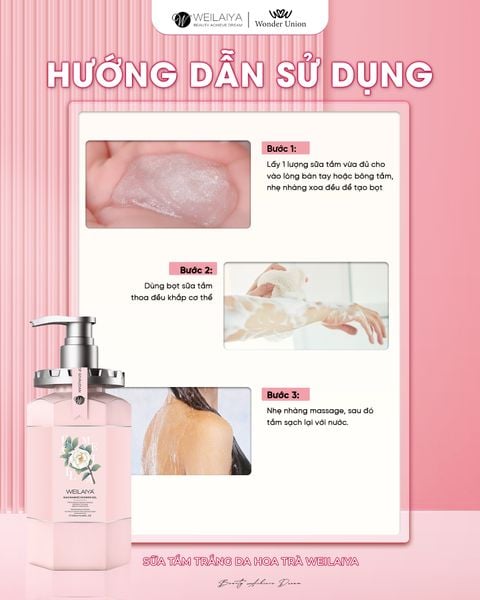 Gel tắm bụi kim cương sang chảnh hoa trà Weilaiya - hương thơm nước hoa cao cấp Gel tắm bụi kim cương sang chảnh hoa trà Weilaiya - hương thơm nước hoa cao cấp