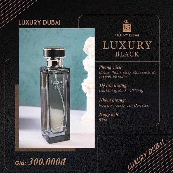 Nước Hoa Luxury Dubai Luxury Black Màu Đen 50ml Nước Hoa Luxury Dubai Luxury Black Màu Đen 50ml