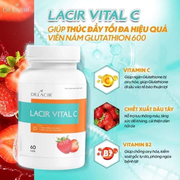 Viên Uống Vitamin Lacir Viral C Dr Lacir 60 viên Lần đầu tiên xuất hiện trên thị trường một siêu phẩm giúp bổ sung vitamin C Viên Uống Vitamin Lacir Viral C Dr Lacir 60 viên Lần đầu tiên xuất hiện trên thị trường một siêu phẩm giúp bổ sung vitamin C
