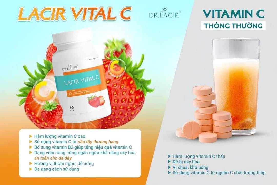 Viên Uống Vitamin Lacir Viral C Dr Lacir 60 viên Lần đầu tiên xuất hiện trên thị trường một siêu phẩm giúp bổ sung vitamin C Viên Uống Vitamin Lacir Viral C Dr Lacir 60 viên Lần đầu tiên xuất hiện trên thị trường một siêu phẩm giúp bổ sung vitamin C