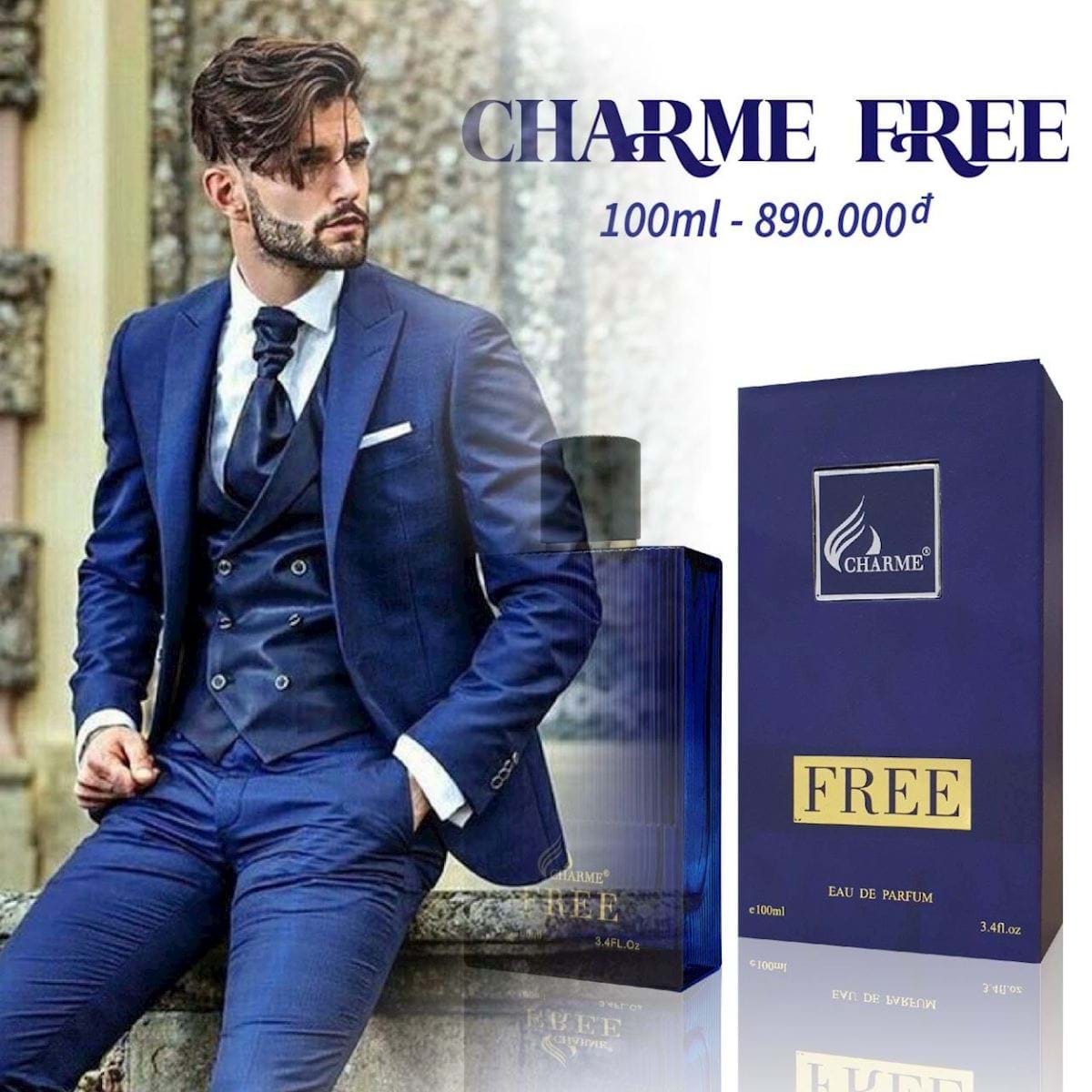 Nước hoa charme nam cao cấp Charme Free Mùi Hương Nam Tính Nước hoa charme nam cao cấp Charme Free Mùi Hương Nam Tính