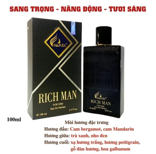 Nước Hoa Charme Rich Man là một mùi hương sang trọng bật nhất của CHARME cho phái mạnh Nước Hoa Charme Rich Man là một mùi hương sang trọng bật nhất của CHARME cho phái mạnh