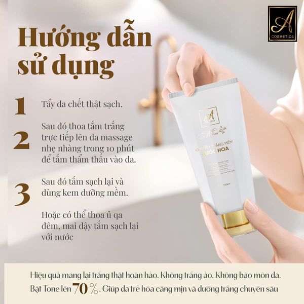 Tắm Trắng Mềm Hương Nước Hoa Làn Da Trắng Sáng Hương Thơm Quyến Rũ Tắm Trắng Mềm Hương Nước Hoa Làn Da Trắng Sáng Hương Thơm Quyến Rũ