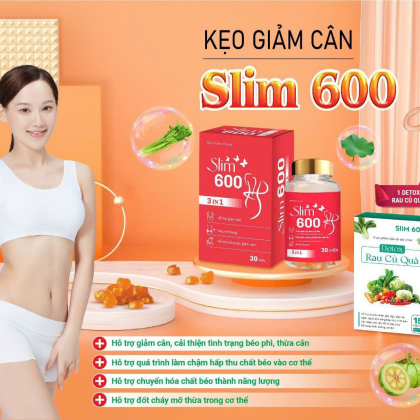 Kẹo Giảm Cân Slim 600 3IN1 Kẹo Giảm Cân Slim 600 3IN1