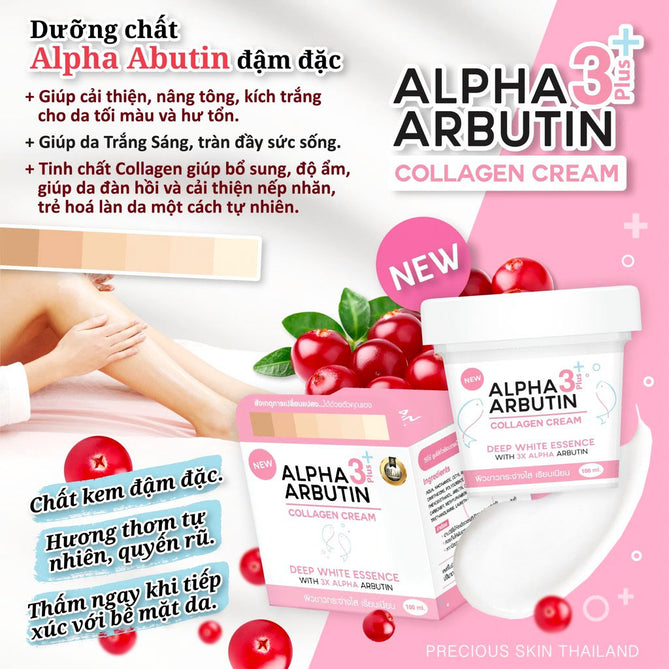 Kem Body Alpha Arbutin Collagen 3Plus Cream Kem Body Alpha Arbutin Collagen 3Plus Cream