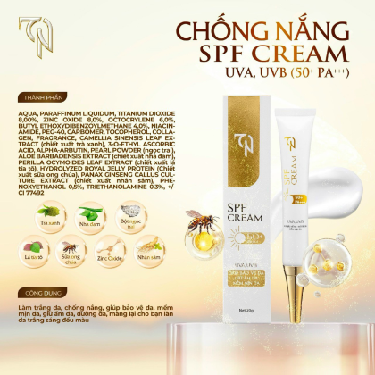 Kem Chống Nắng TN Collagen X3 Mỹ Phẩm Đông Anh 30g Kem Chống Nắng TN Collagen X3 Mỹ Phẩm Đông Anh 30g