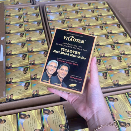 Dầu gội đen tóc Yicaoten 10 gói Dầu gội đen tóc Yicaoten 10 gói