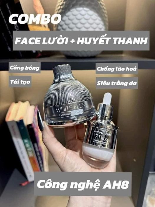 Combo Kem Face Lười Thượng Hạng và Serum Huyết Thanh 7Days Queenie Skin Combo Kem Face Lười Thượng Hạng và Serum Huyết Thanh 7Days Queenie Skin