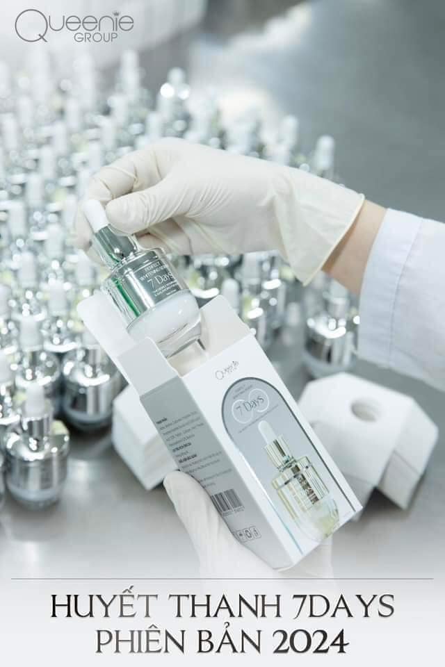Huyết Thanh 7 Days Perfect Whitening Serum Queenie Skin giúp da sáng khỏe căng mọng đàn hồi Huyết Thanh 7 Days Perfect Whitening Serum Queenie Skin giúp da sáng khỏe căng mọng đàn hồi