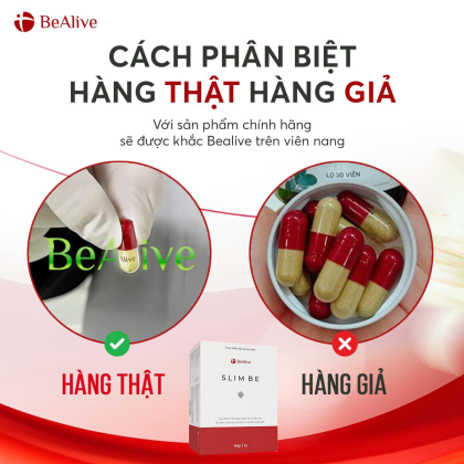 Giảm Cân Slim Be BeAlive Phiên Bản mới Hộp 30 viên Giảm Cân Slim Be BeAlive Phiên Bản mới Hộp 30 viên