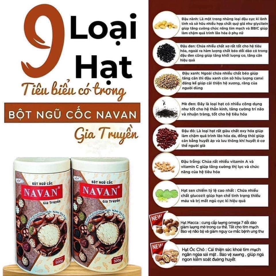 Ngũ cốc Navan phiên bản hộp 500g Ngũ cốc Navan phiên bản hộp 500g