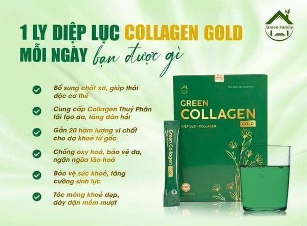 Diệp Lục Collagen chất lượng vàng cho làn da khoẻ đẹp từ gốc Diệp Lục Collagen chất lượng vàng cho làn da khoẻ đẹp từ gốc