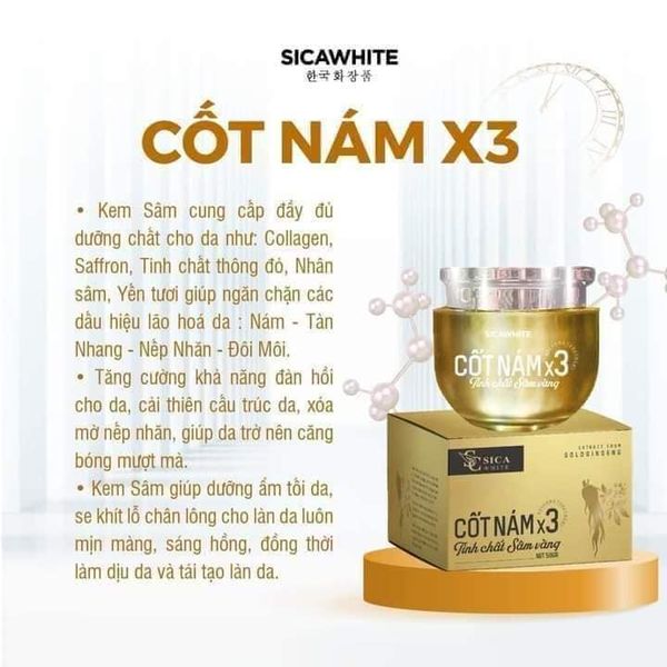 Kem Cốt Nám X3 Sica White là một sản phẩm chăm sóc da đặc biệt Kem Cốt Nám X3 Sica White là một sản phẩm chăm sóc da đặc biệt