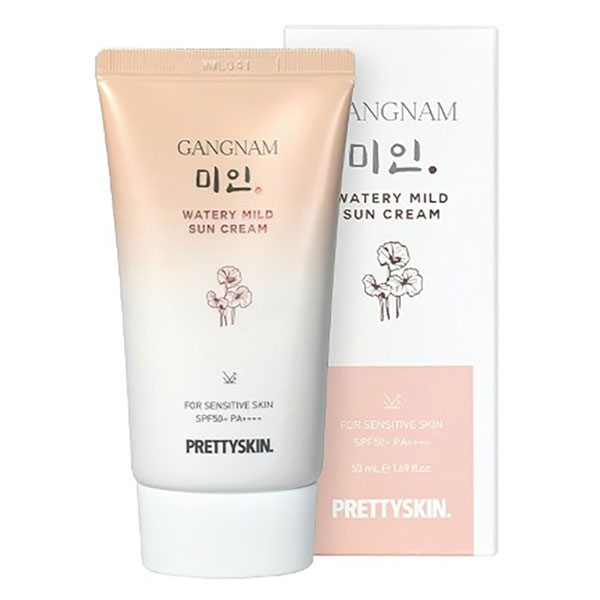 Kem chống nắng cấp nước Pretty Skin Gangnam Watery Mild Sun Cream dùng cho cả gia đình Kem chống nắng cấp nước Pretty Skin Gangnam Watery Mild Sun Cream dùng cho cả gia đình
