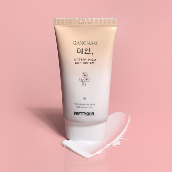 Kem chống nắng cấp nước Pretty Skin Gangnam Watery Mild Sun Cream dùng cho cả gia đình Kem chống nắng cấp nước Pretty Skin Gangnam Watery Mild Sun Cream dùng cho cả gia đình