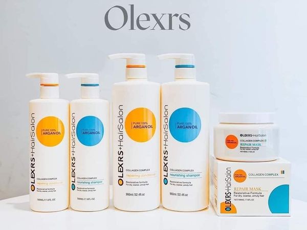 Bộ Dầu Gội Xả Olexrs Argan Oil Collagen Hair Salon 500ml Cho Tóc Khô Xơ, Hư Tổn Bộ Dầu Gội Xả Olexrs Argan Oil Collagen Hair Salon 500ml Cho Tóc Khô Xơ, Hư Tổn