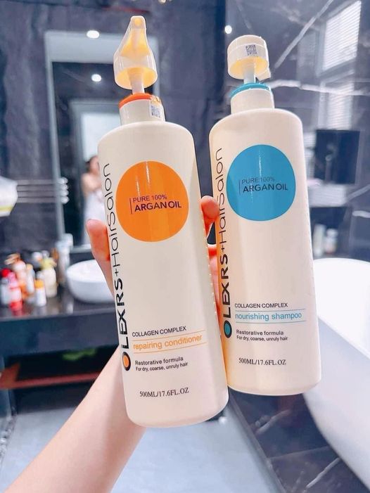 Combo Dầu Gội Xả Olexrs Hair Salon Argan Oil 500ml Combo Dầu Gội Xả Olexrs Hair Salon Argan Oil 500ml