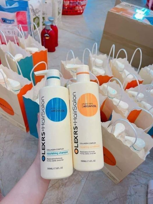 Combo Dầu Gội Xả Olexrs Hair Salon Argan Oil 500ml Combo Dầu Gội Xả Olexrs Hair Salon Argan Oil 500ml