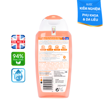 Dung dịch vệ sinh phụ nữ Femfresh Daily Wash làm sạch, khử mùi hôi, làm thơm vùng kín (250ml) Dung dịch vệ sinh phụ nữ Femfresh Daily Wash làm sạch, khử mùi hôi, làm thơm vùng kín (250ml)