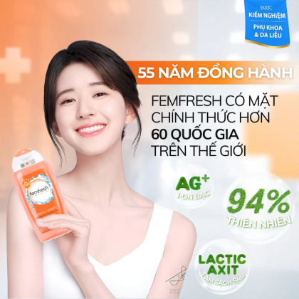Dung dịch vệ sinh phụ nữ Femfresh Daily Wash làm sạch, khử mùi hôi, làm thơm vùng kín (250ml) Dung dịch vệ sinh phụ nữ Femfresh Daily Wash làm sạch, khử mùi hôi, làm thơm vùng kín (250ml)