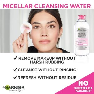 Nước tẩy trang Garnier Micellar Cleansing Water màu hồng dành cho da nhạy cảm Nước tẩy trang Garnier Micellar Cleansing Water màu hồng dành cho da nhạy cảm