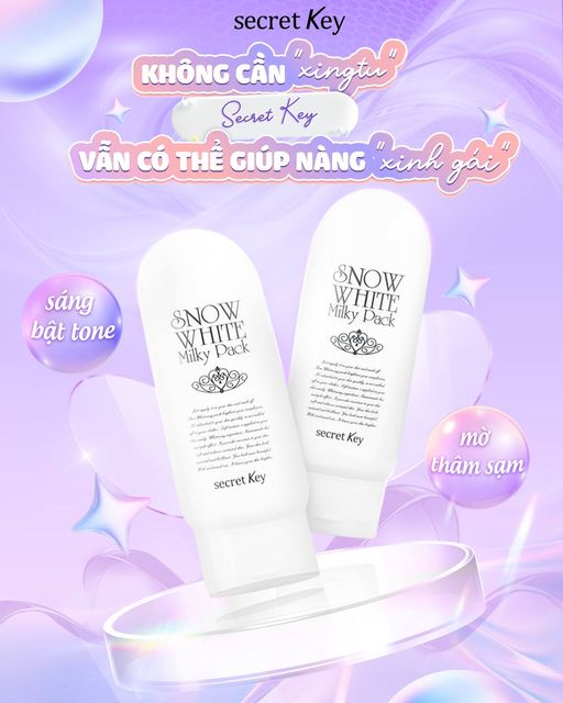 Kem tắm trắng Secret Key Snow White Milky Pack 200g Kem tắm trắng Secret Key Snow White Milky Pack 200g