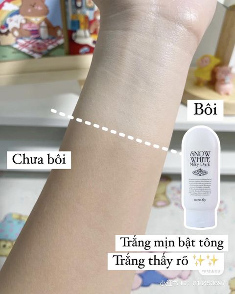 Kem tắm trắng Secret Key Snow White Milky Pack 200g Kem tắm trắng Secret Key Snow White Milky Pack 200g