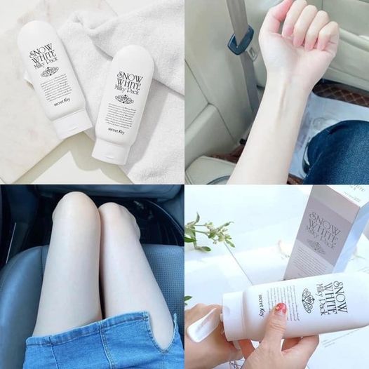 Kem tắm trắng Secret Key Snow White Milky Pack 200g Kem tắm trắng Secret Key Snow White Milky Pack 200g