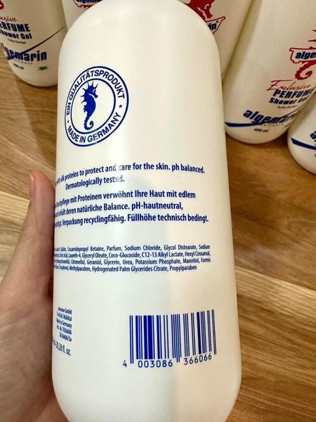 Sữa Tắm Cá Ngựa Algemarin Hương Nước Hoa Chai Vòi 600ml Sữa Tắm Cá Ngựa Algemarin Hương Nước Hoa Chai Vòi 600ml