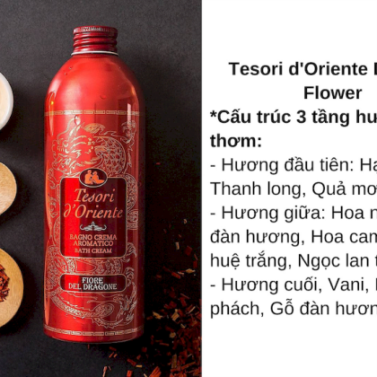 Sữa tắm Tesori d’Oriente thanh long 500ml mệnh danh là Nữ hoàng của đêm Sữa tắm Tesori d’Oriente thanh long 500ml mệnh danh là Nữ hoàng của đêm