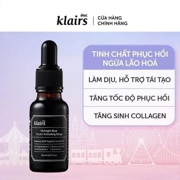 Serum Klairs Phục Hồi Da Midnight Blue Youth Activating Drop 20ml Serum Klairs Phục Hồi Da Midnight Blue Youth Activating Drop 20ml