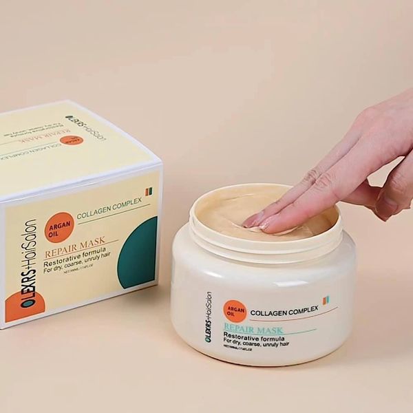 Kem ủ phục hồi tóc Olexrs Hair Salon Collagen Complex Repair Mask 500ml Kem ủ phục hồi tóc Olexrs Hair Salon Collagen Complex Repair Mask 500ml