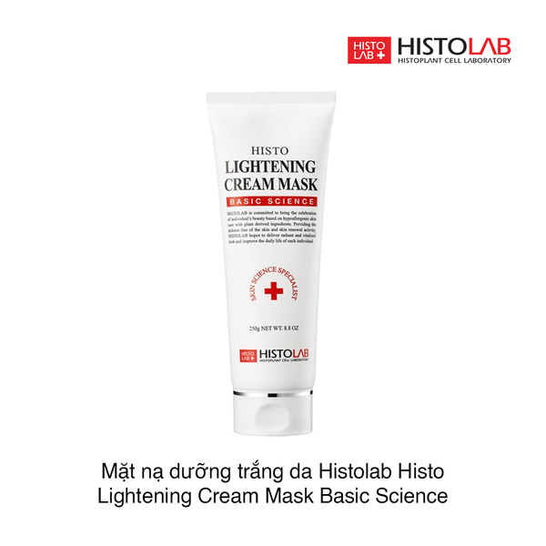 Histolab Histo Lightening Cream Mask Basic Science là mặt nạ dạng kem có tác dụng dưỡng trắng da Histolab Histo Lightening Cream Mask Basic Science là mặt nạ dạng kem có tác dụng dưỡng trắng da