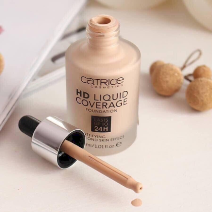 Kem Nền Kiềm Dầu Che Phủ Tự Nhiên Catrice HD Liquid Coverage Foundation Kem Nền Kiềm Dầu Che Phủ Tự Nhiên Catrice HD Liquid Coverage Foundation