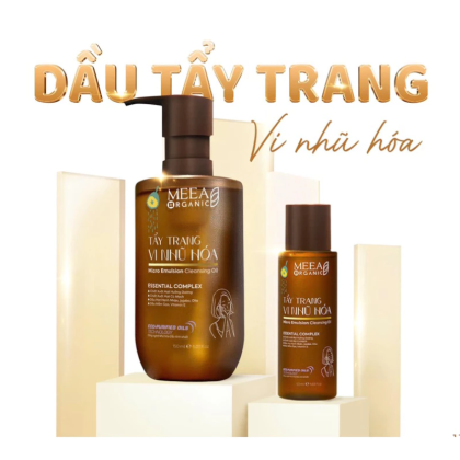 Dầu Tẩy Trang Vi Nhũ Hóa Meea Organic Sạch Sâu An Toàn Tối Ưu Cho Mọi Làn Da