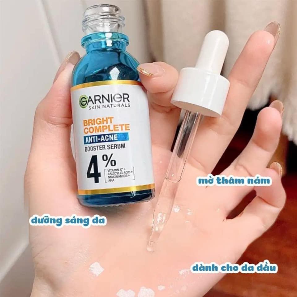 Dưỡng chất giảm mụn sáng da Garnier Skin Naturals Bright Complete Anti-acne Booster Serum 30ml Dưỡng chất giảm mụn sáng da Garnier Skin Naturals Bright Complete Anti-acne Booster Serum 30ml