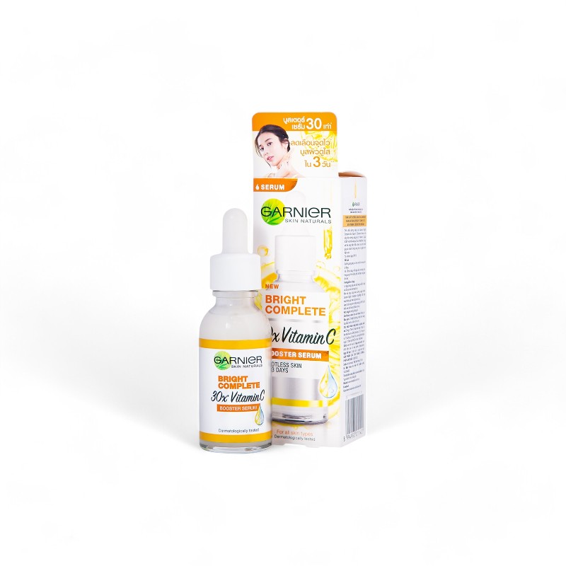 Ưu thế nổi bật Serum Garnier Skin Naturals Bright Complete 30x Vitamin C Booster Serum 30ml Ưu thế nổi bật Serum Garnier Skin Naturals Bright Complete 30x Vitamin C Booster Serum 30ml