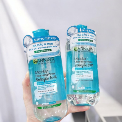 Nước Tẩy Trang Garnier Micellar Cleansing Water Salicylic BHA 400ml Nước Tẩy Trang Garnier Micellar Cleansing Water Salicylic BHA 400ml