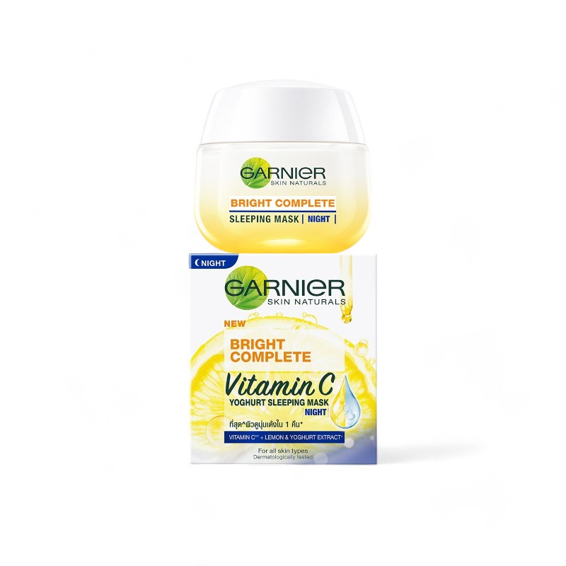 Thành phần chính nổi bật Mặt Nạ Ngủ Garnier Bright Complete Vitamin C Yoghurt Sleeping Mask 50ml Thành phần chính nổi bật Mặt Nạ Ngủ Garnier Bright Complete Vitamin C Yoghurt Sleeping Mask 50ml