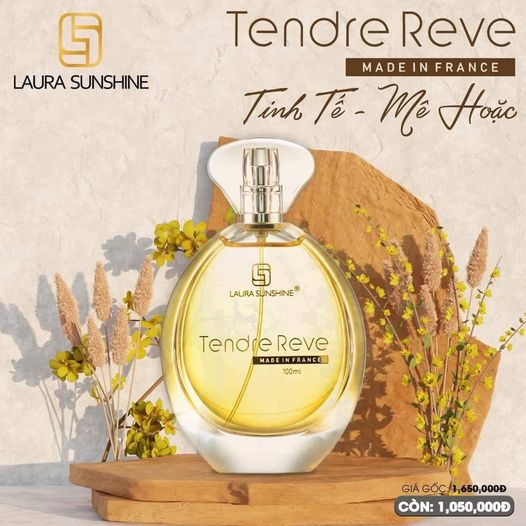 Nước Hoa Nữ Laura Sunshine Tendre Reve 100ml hé lộ về một mùi hương quyến rũ và mềm mại Nước Hoa Nữ Laura Sunshine Tendre Reve 100ml hé lộ về một mùi hương quyến rũ và mềm mại