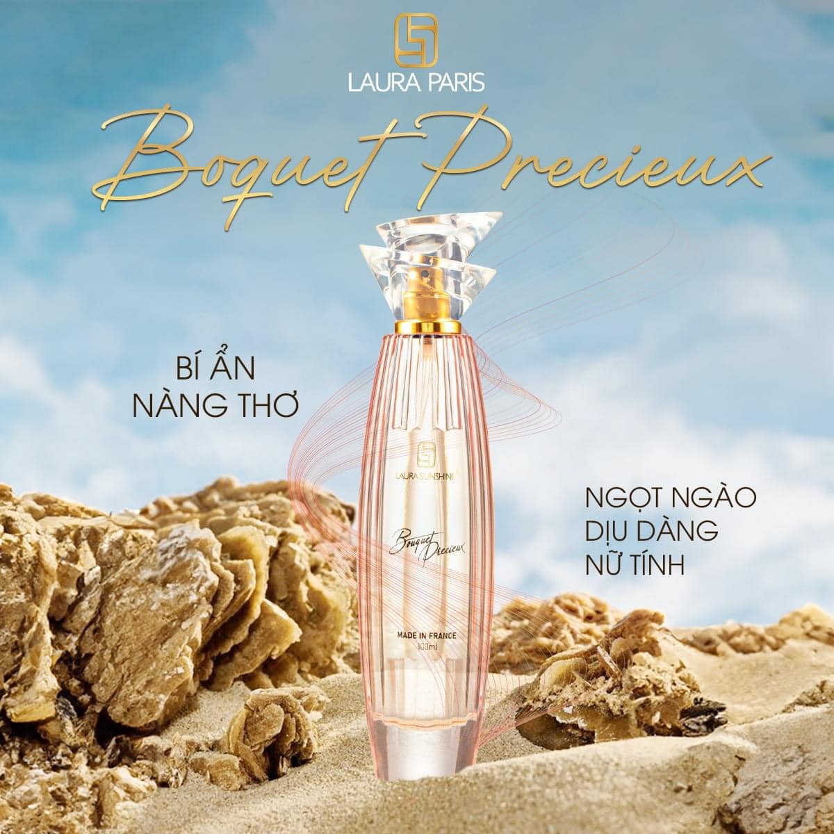 Nước Hoa Nữ Laura Sunshine Bouquet Precieux 100ml Vẻ đẹp gợi cảm quyến rũ Nước Hoa Nữ Laura Sunshine Bouquet Precieux 100ml Vẻ đẹp gợi cảm quyến rũ