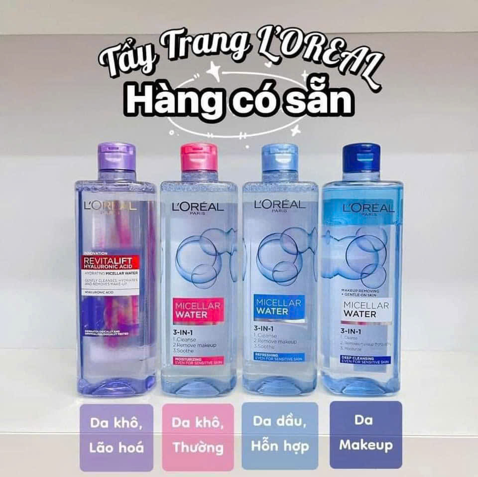 Nước tẩy trang L'Oreal Micellar Water