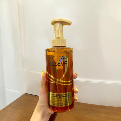 Dầu Gội Dưỡng Tóc Suôn Mượt Cao Cấp L'oreal Extraordinary Oil Smooth Silicone Free Shampoo 440ml